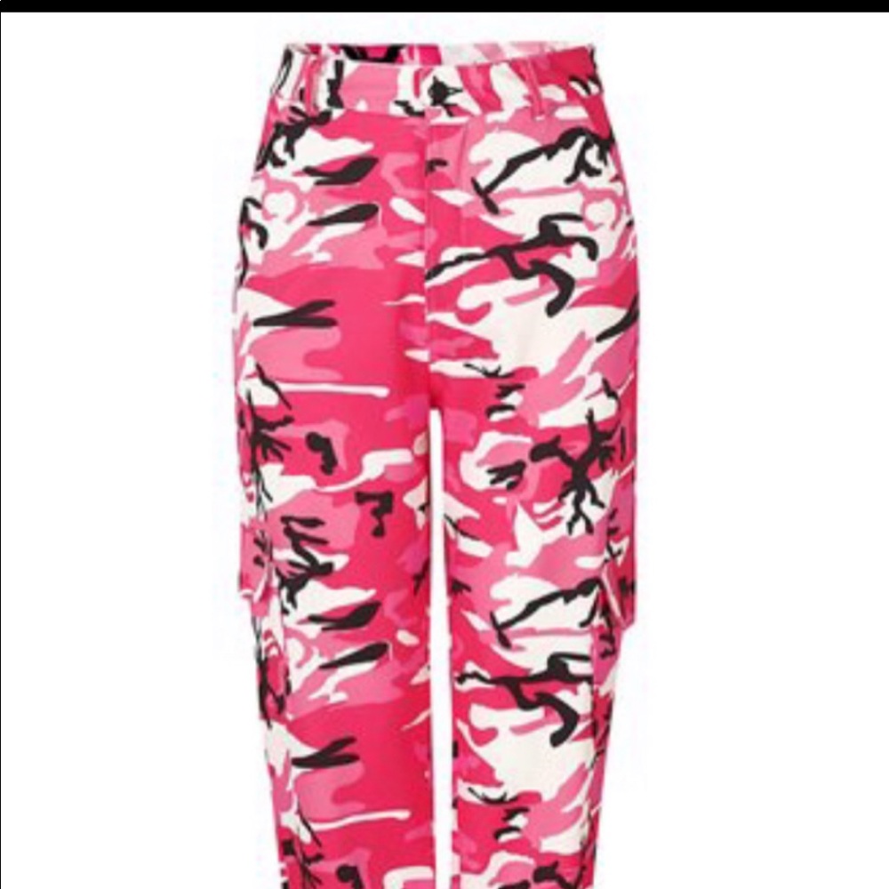COPY - Pink Camouflage Pants Size SMALL